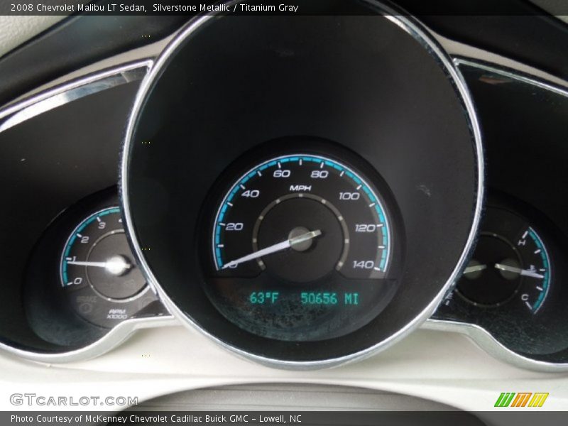 Silverstone Metallic / Titanium Gray 2008 Chevrolet Malibu LT Sedan