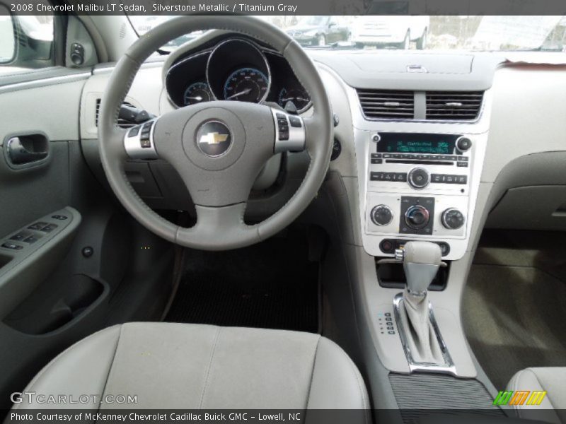 Silverstone Metallic / Titanium Gray 2008 Chevrolet Malibu LT Sedan