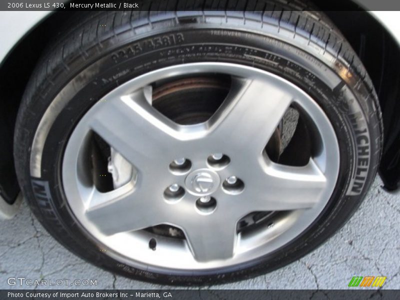 Mercury Metallic / Black 2006 Lexus LS 430