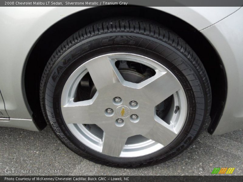 Silverstone Metallic / Titanium Gray 2008 Chevrolet Malibu LT Sedan