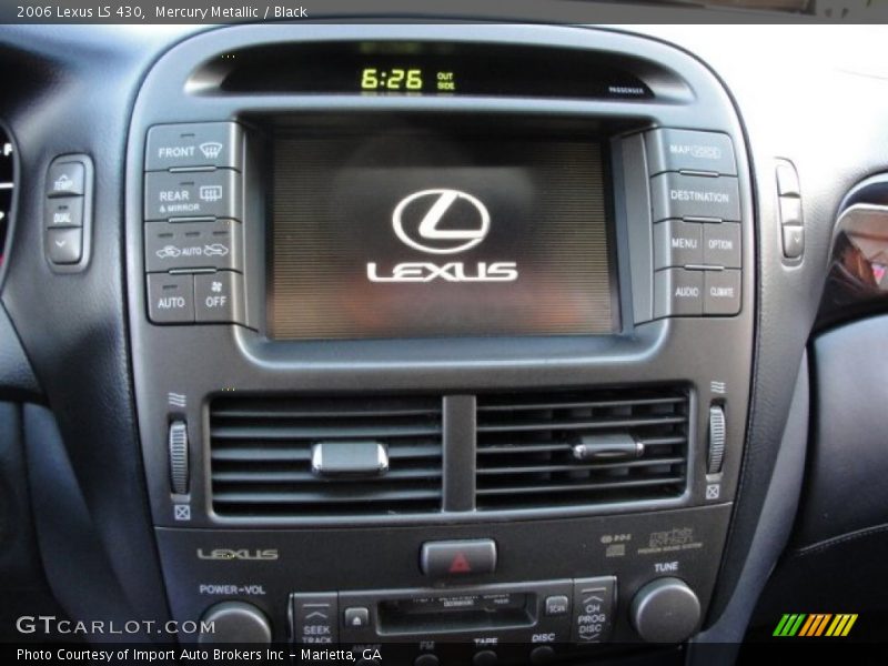 Mercury Metallic / Black 2006 Lexus LS 430