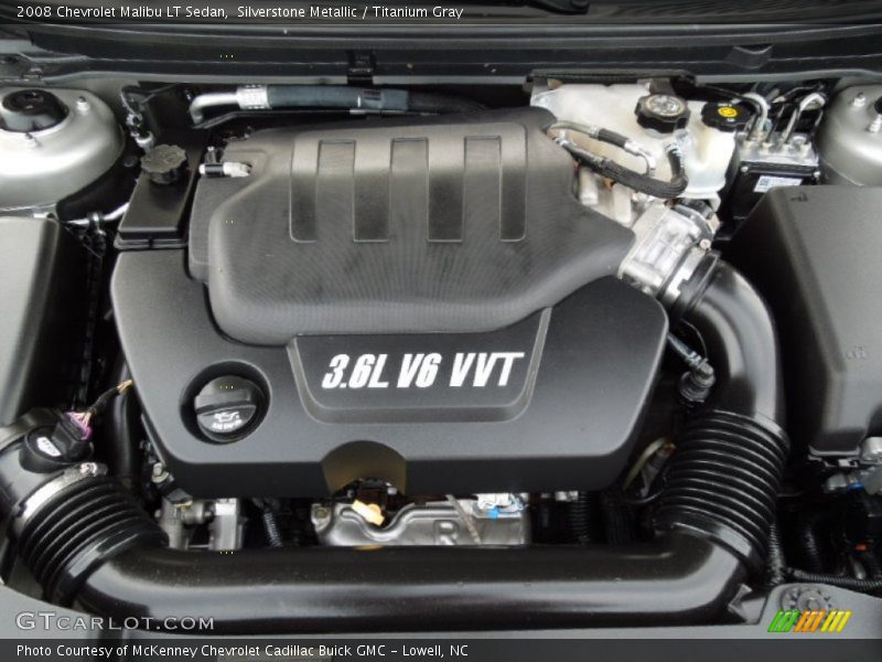 Silverstone Metallic / Titanium Gray 2008 Chevrolet Malibu LT Sedan