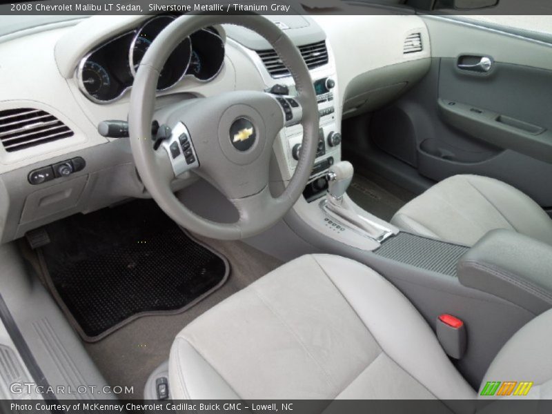 Silverstone Metallic / Titanium Gray 2008 Chevrolet Malibu LT Sedan