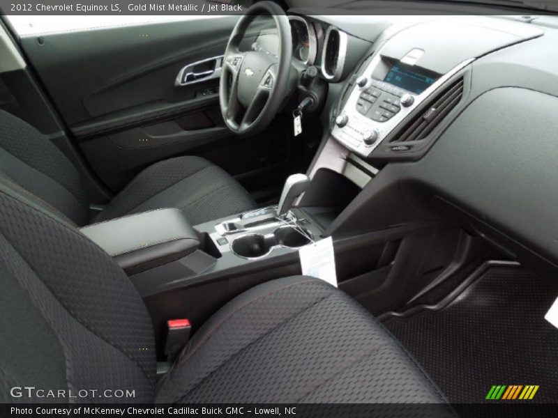 Gold Mist Metallic / Jet Black 2012 Chevrolet Equinox LS