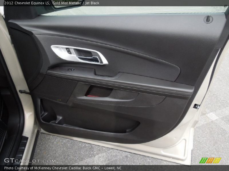 Gold Mist Metallic / Jet Black 2012 Chevrolet Equinox LS