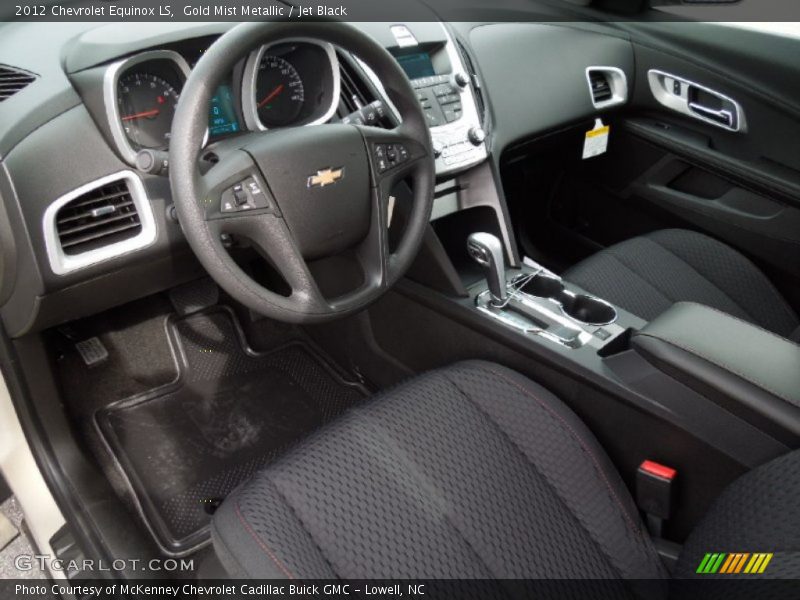 Gold Mist Metallic / Jet Black 2012 Chevrolet Equinox LS