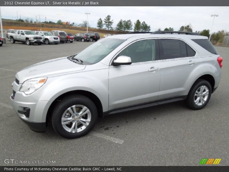 Silver Ice Metallic / Jet Black 2012 Chevrolet Equinox LT