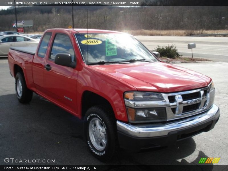 Radiant Red / Medium Pewter 2008 Isuzu i-Series Truck i-290 S Extended Cab