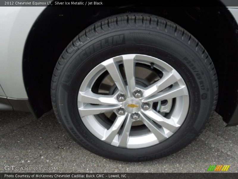 Silver Ice Metallic / Jet Black 2012 Chevrolet Equinox LT