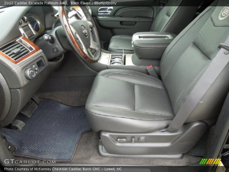 Black Raven / Ebony/Ebony 2012 Cadillac Escalade Platinum AWD