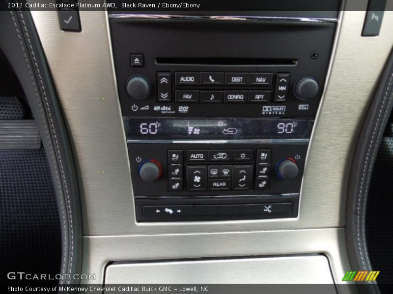 Controls of 2012 Escalade Platinum AWD