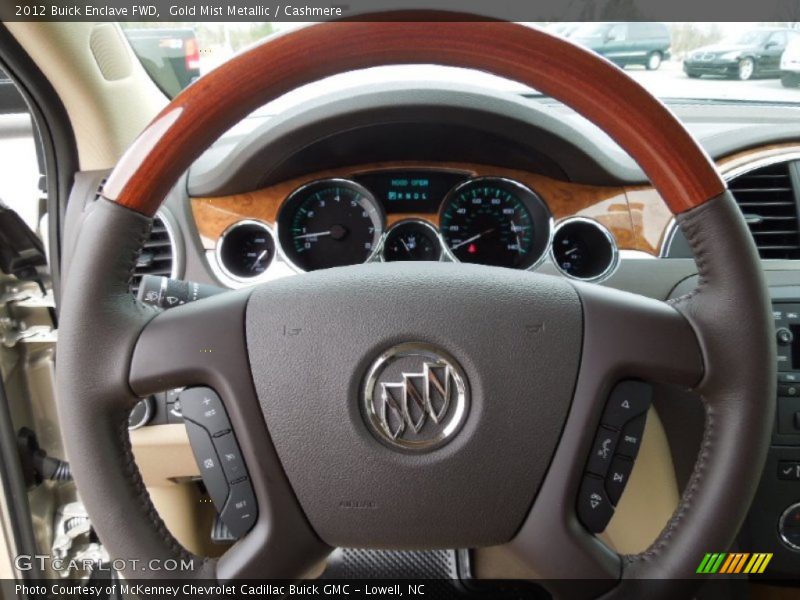 Gold Mist Metallic / Cashmere 2012 Buick Enclave FWD
