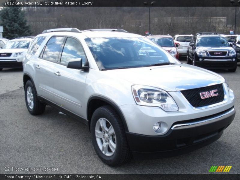 Quicksilver Metallic / Ebony 2012 GMC Acadia SL