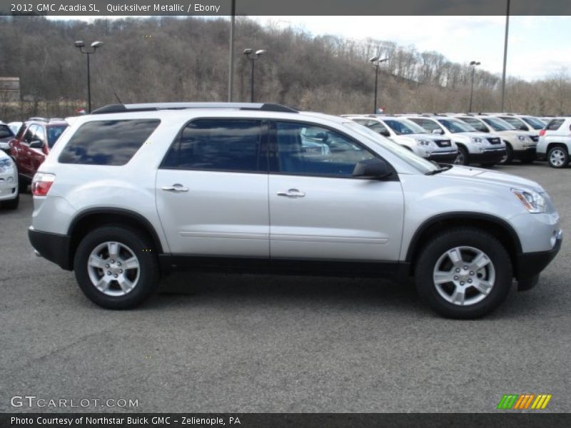 Quicksilver Metallic / Ebony 2012 GMC Acadia SL