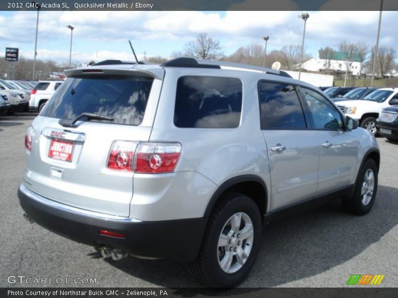 Quicksilver Metallic / Ebony 2012 GMC Acadia SL