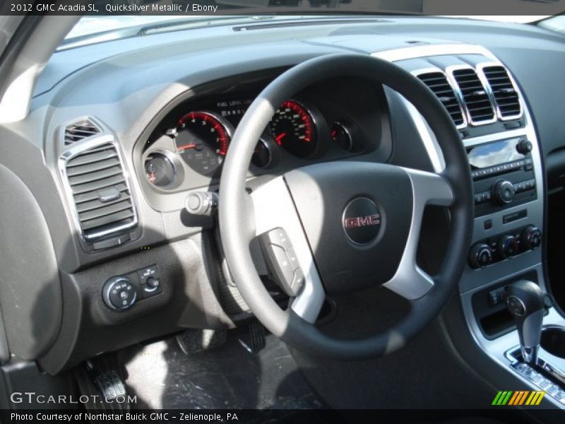 Quicksilver Metallic / Ebony 2012 GMC Acadia SL