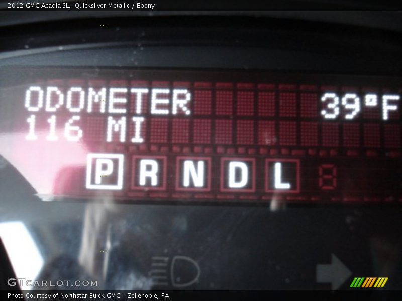 Quicksilver Metallic / Ebony 2012 GMC Acadia SL