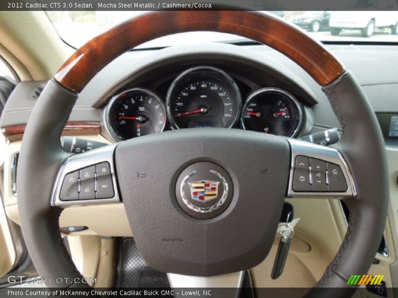Mocha Steel Metallic / Cashmere/Cocoa 2012 Cadillac CTS 3.0 Sedan