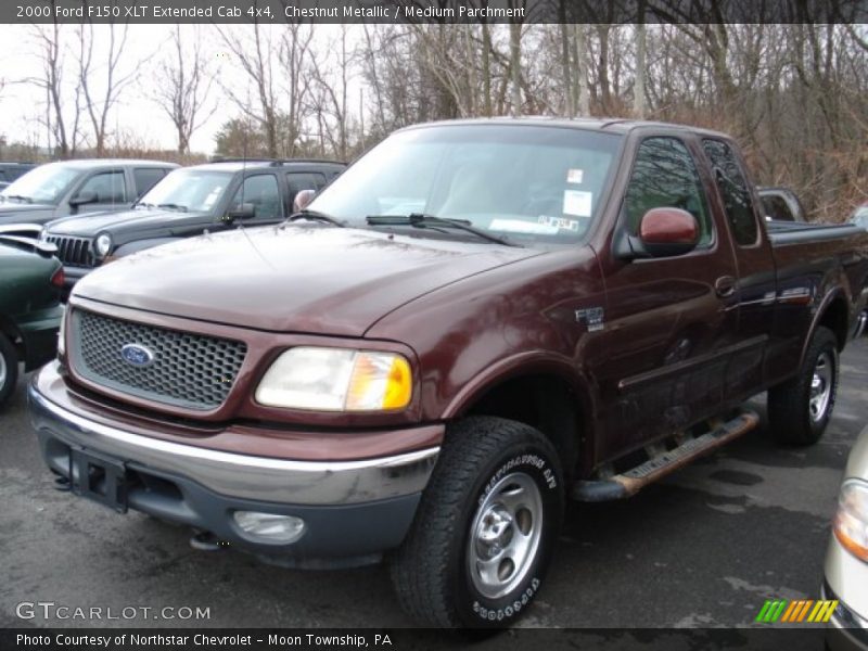 Chestnut Metallic / Medium Parchment 2000 Ford F150 XLT Extended Cab 4x4