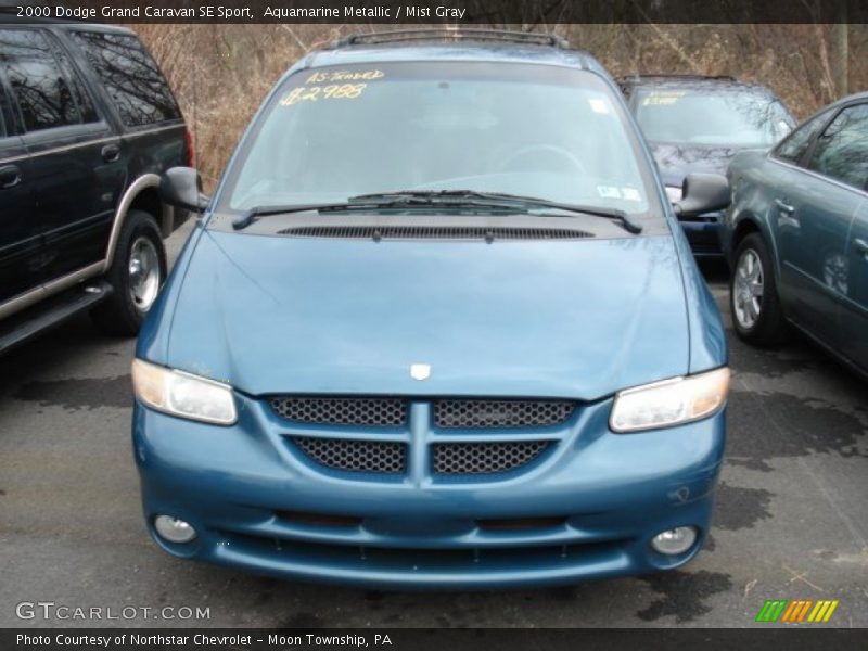Aquamarine Metallic / Mist Gray 2000 Dodge Grand Caravan SE Sport