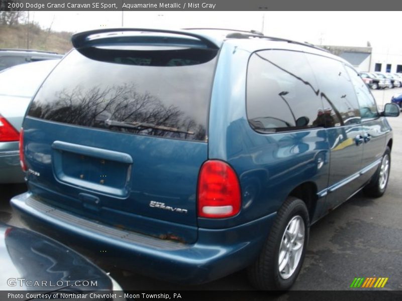Aquamarine Metallic / Mist Gray 2000 Dodge Grand Caravan SE Sport