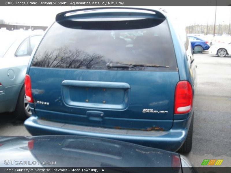 Aquamarine Metallic / Mist Gray 2000 Dodge Grand Caravan SE Sport