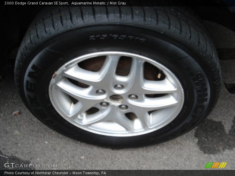 Aquamarine Metallic / Mist Gray 2000 Dodge Grand Caravan SE Sport