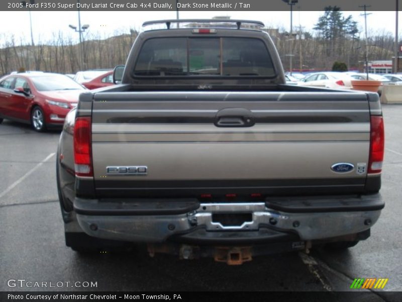 Dark Stone Metallic / Tan 2005 Ford F350 Super Duty Lariat Crew Cab 4x4 Dually