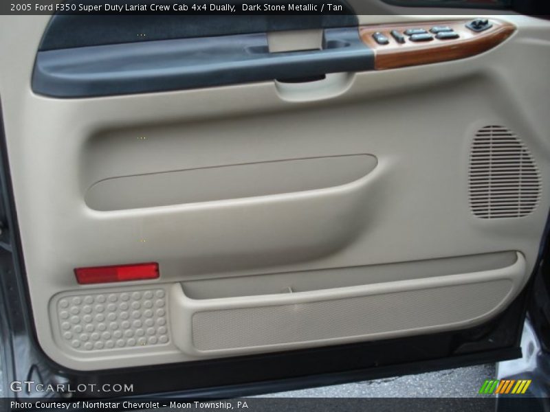 Dark Stone Metallic / Tan 2005 Ford F350 Super Duty Lariat Crew Cab 4x4 Dually