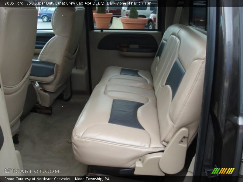 Dark Stone Metallic / Tan 2005 Ford F350 Super Duty Lariat Crew Cab 4x4 Dually