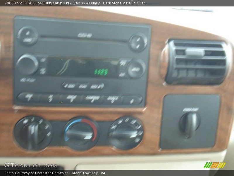 Dark Stone Metallic / Tan 2005 Ford F350 Super Duty Lariat Crew Cab 4x4 Dually