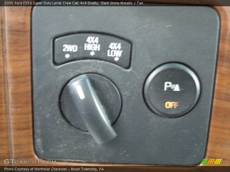 Dark Stone Metallic / Tan 2005 Ford F350 Super Duty Lariat Crew Cab 4x4 Dually