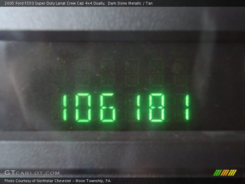 Dark Stone Metallic / Tan 2005 Ford F350 Super Duty Lariat Crew Cab 4x4 Dually