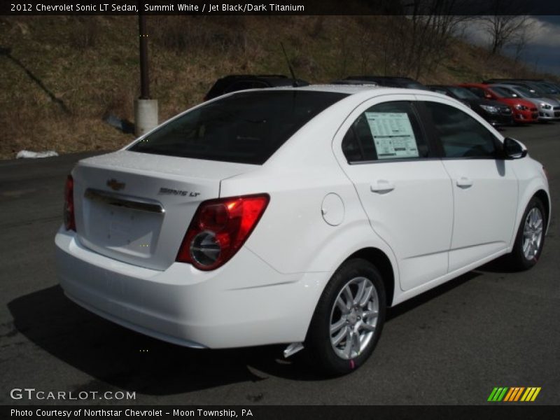 Summit White / Jet Black/Dark Titanium 2012 Chevrolet Sonic LT Sedan