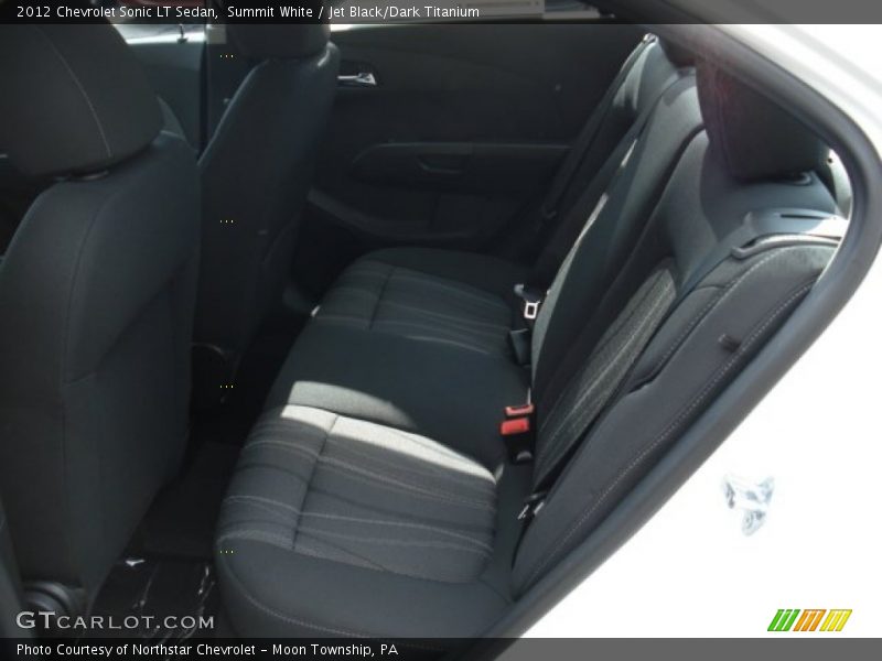 Summit White / Jet Black/Dark Titanium 2012 Chevrolet Sonic LT Sedan