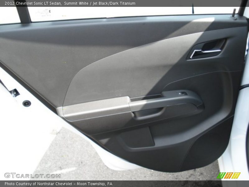 Summit White / Jet Black/Dark Titanium 2012 Chevrolet Sonic LT Sedan
