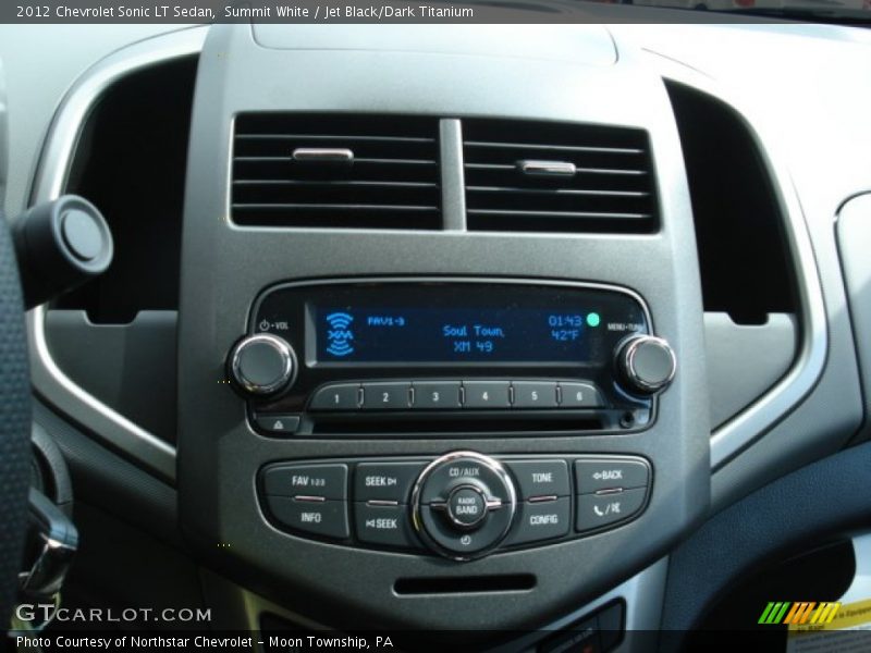 Summit White / Jet Black/Dark Titanium 2012 Chevrolet Sonic LT Sedan