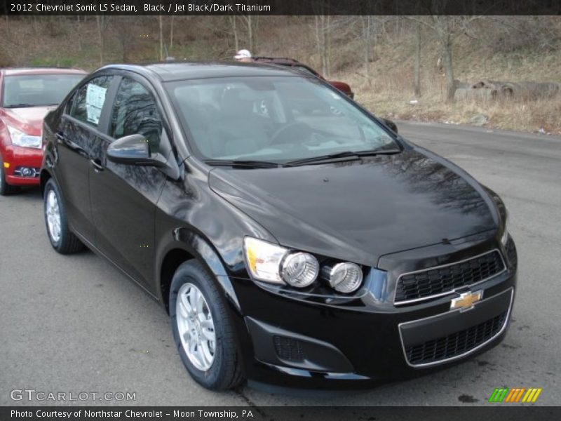 Black / Jet Black/Dark Titanium 2012 Chevrolet Sonic LS Sedan
