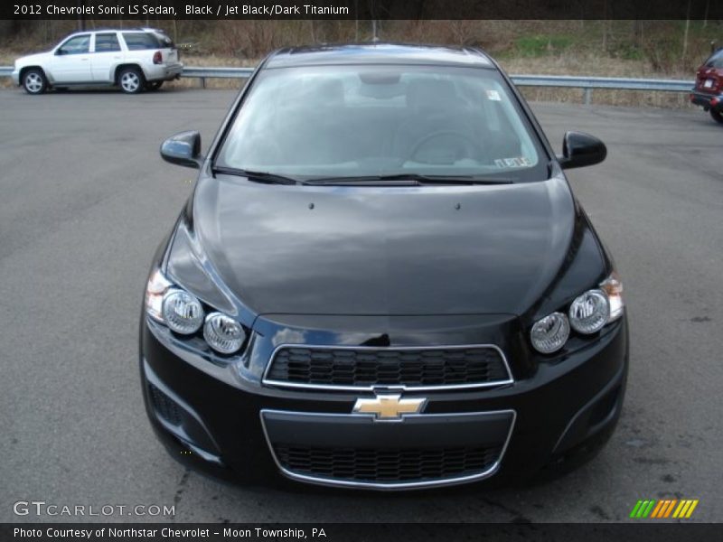 Black / Jet Black/Dark Titanium 2012 Chevrolet Sonic LS Sedan