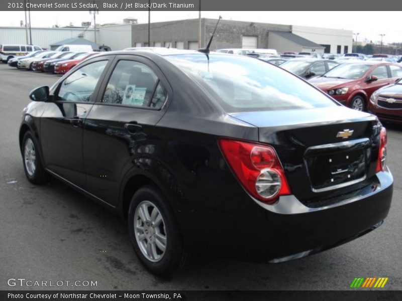 Black / Jet Black/Dark Titanium 2012 Chevrolet Sonic LS Sedan