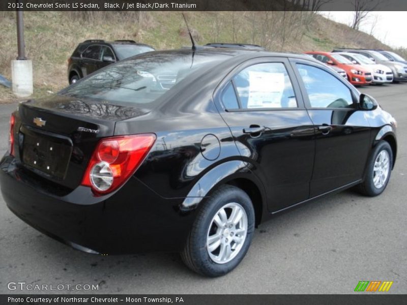Black / Jet Black/Dark Titanium 2012 Chevrolet Sonic LS Sedan