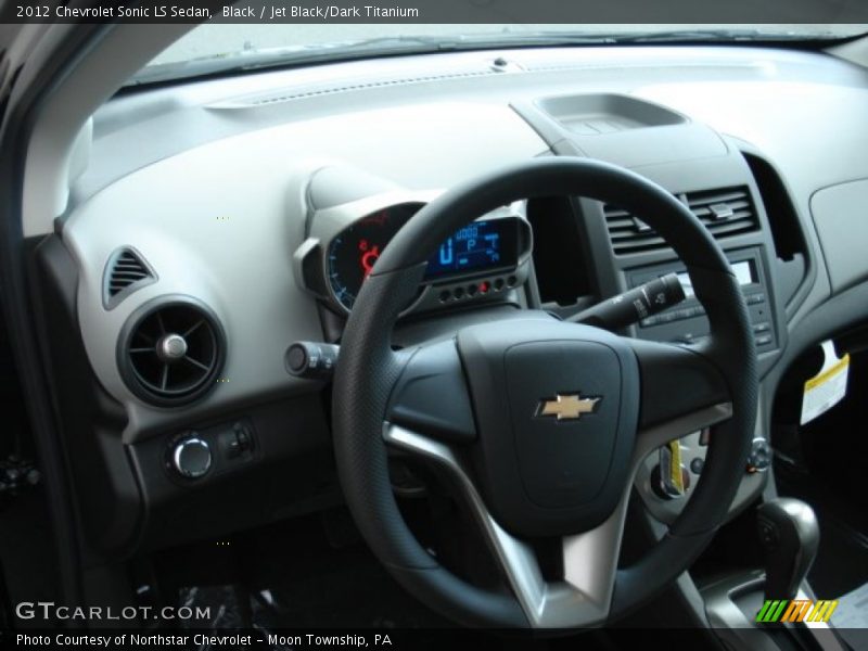 Black / Jet Black/Dark Titanium 2012 Chevrolet Sonic LS Sedan