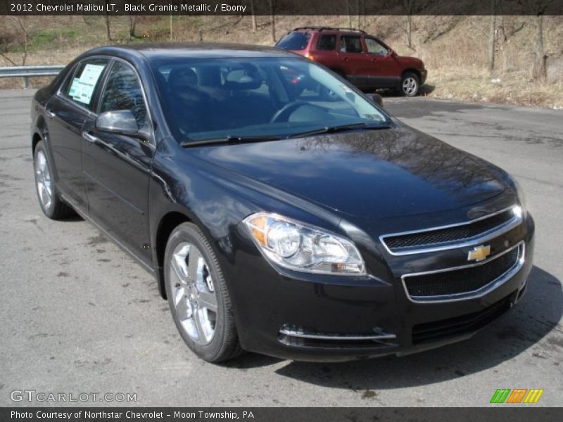 Black Granite Metallic / Ebony 2012 Chevrolet Malibu LT