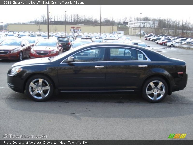 Black Granite Metallic / Ebony 2012 Chevrolet Malibu LT