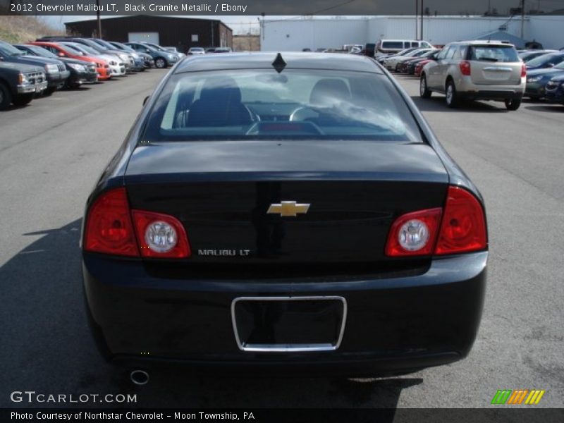 Black Granite Metallic / Ebony 2012 Chevrolet Malibu LT