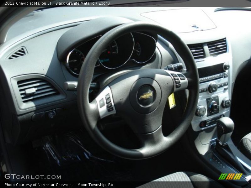 Black Granite Metallic / Ebony 2012 Chevrolet Malibu LT