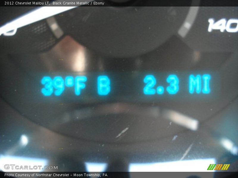 Black Granite Metallic / Ebony 2012 Chevrolet Malibu LT
