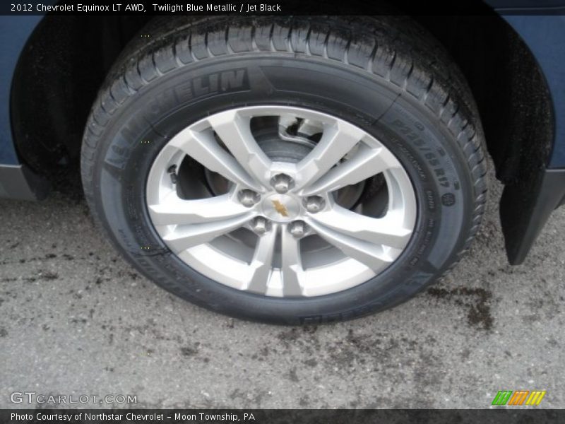 Twilight Blue Metallic / Jet Black 2012 Chevrolet Equinox LT AWD