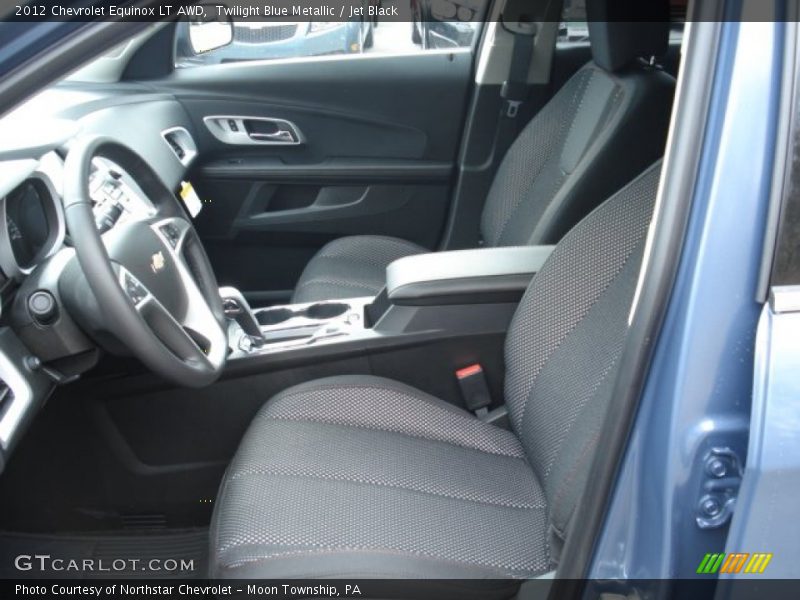 Twilight Blue Metallic / Jet Black 2012 Chevrolet Equinox LT AWD