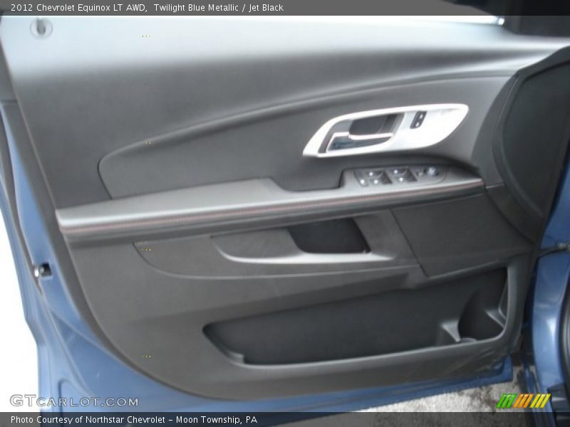 Twilight Blue Metallic / Jet Black 2012 Chevrolet Equinox LT AWD